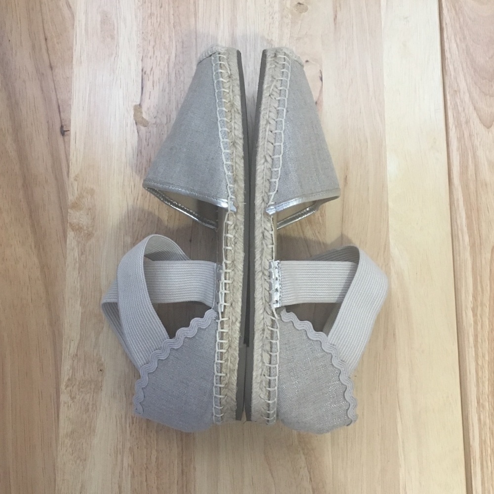 Lands End Espadrille Ballet Flats 9.5B